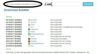 Downsub screenshot