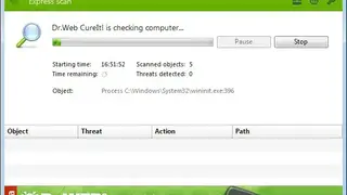 Dr.Web CureIt screenshot