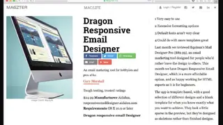 Dragon Email Designer screenshot
