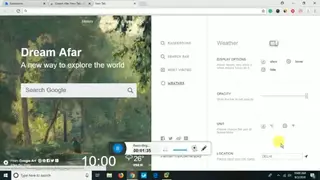Dream Afar New Tab Extension screenshot