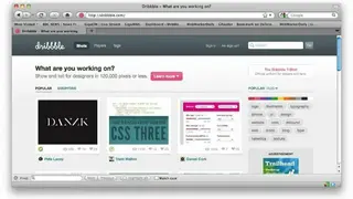 Dribbble screenshot