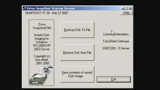 Drive SnapShot screenshot