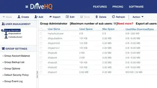 DriveHQ screenshot