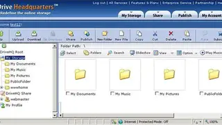 DriveHQ screenshot