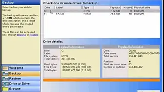 DriveImage XML screenshot