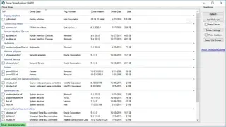 Driver Store Explorer screenshot