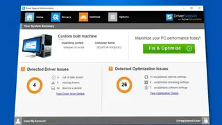 Driver Support screenshot