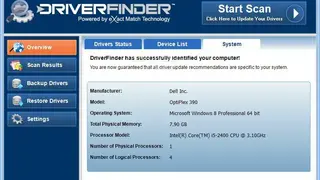 DriverFinder screenshot