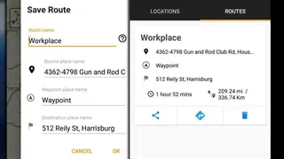 Driving Route Finder screenshot