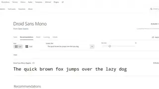 Droid Sans Mono screenshot