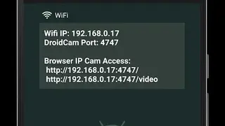 DroidCam screenshot