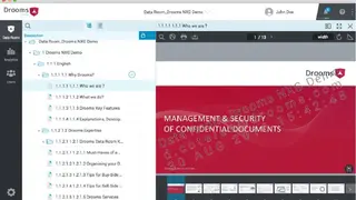 Drooms Virtual Data Room screenshot