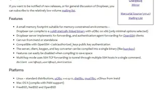 Dropbear SSH Server and Client screenshot