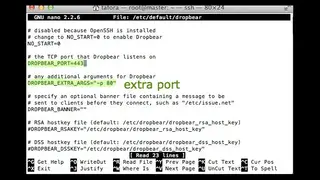 Dropbear SSH Server and Client screenshot