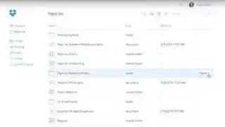 Dropbox screenshot