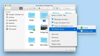 Dropbox Smart Sync screenshot