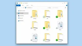 Dropbox Smart Sync screenshot