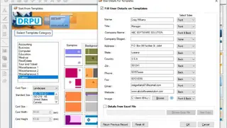 DRPU Business Card Maker screenshot