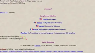 DSpeech screenshot
