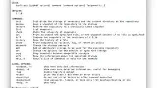 Duplicacy screenshot
