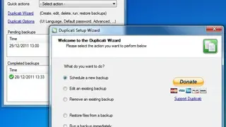 Duplicati screenshot