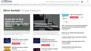 Dzone screenshot