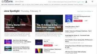 Dzone screenshot