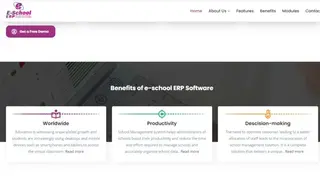 e-School ERP screenshot