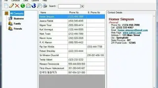 E-Z Contact Book screenshot