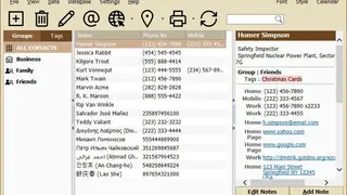 E-Z Contact Book screenshot