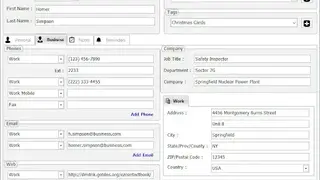 E-Z Contact Book screenshot