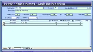 E-Z-MRP screenshot