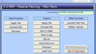 E-Z-MRP screenshot