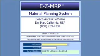E-Z-MRP screenshot