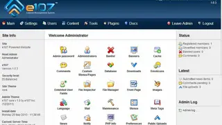 E107 screenshot