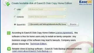 EaseUS Disk Copy screenshot