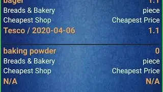 Easy Android Shopping List screenshot