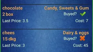 Easy Android Shopping List screenshot