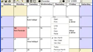 Easy calendar screenshot