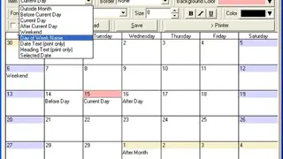 Easy calendar screenshot