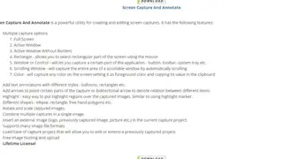 Easy Screen Capture and Annotation screenshot