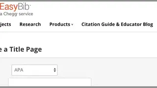 EasyBib screenshot