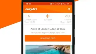 easyJet screenshot
