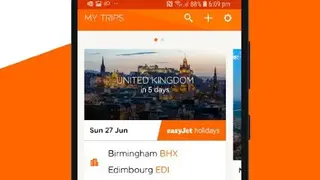 easyJet screenshot