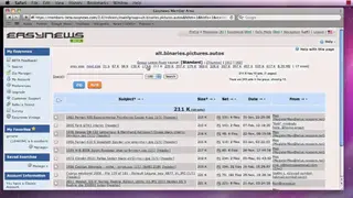Easynews screenshot