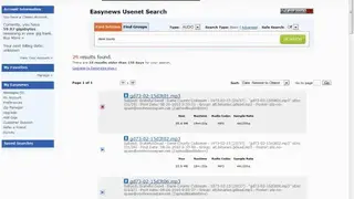 Easynews screenshot