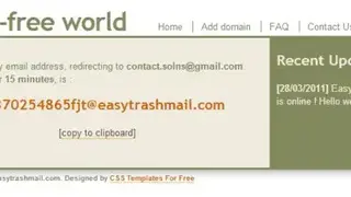 Easytrashmail screenshot