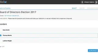 eBallot screenshot