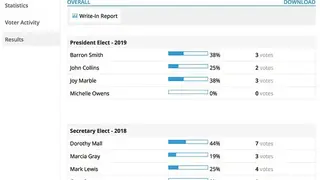 eBallot screenshot