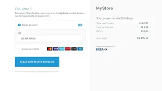 eBanx screenshot